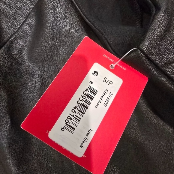 Spanx Faux Leather Sheath Dress - new with tag - Picture 6 of 7